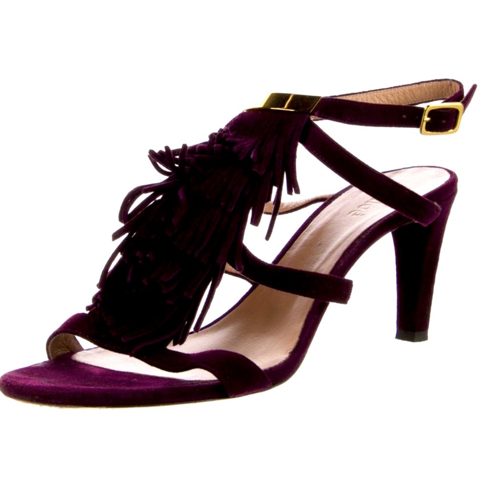 Chloe Suede Fringe accent gladiator sandal